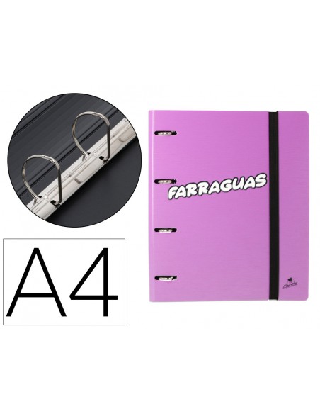 Carpeta 4 anillas 40 mm mixtas mariola polyfoam din a4 sin recambio palabras