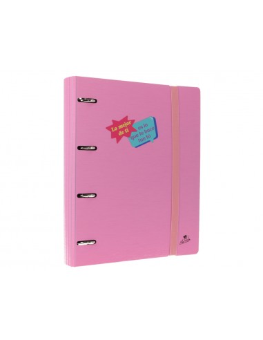 Carpeta 4 anillas 40 mm mixtas mariola polyfoam din a4 sin recambio estrellas pastel frases