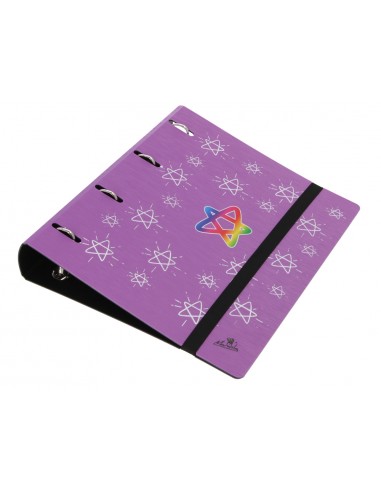 Carpeta 4 anillas 40 mm mixtas mariola polyfoam din a4 sin recambio estrellas