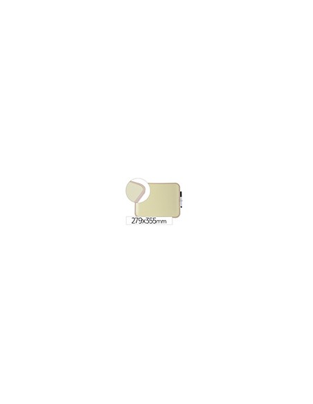 Pizarra blanca bi-office easy magnetica con rotulador color amarillo 279x355 mm