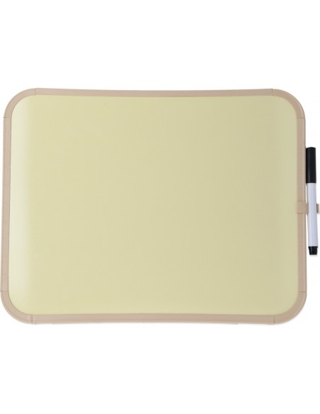Pizarra blanca bi-office easy magnetica con rotulador color amarillo 279x355 mm