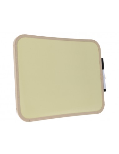 Pizarra blanca bi-office easy magnetica con rotulador color amarillo 279x355 mm