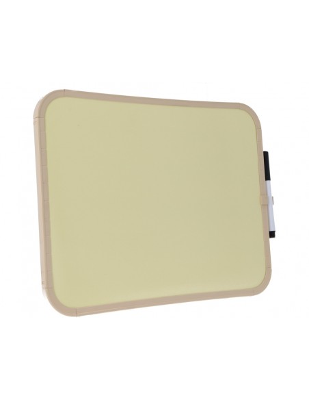 Pizarra blanca bi-office easy magnetica con rotulador color amarillo 279x355 mm