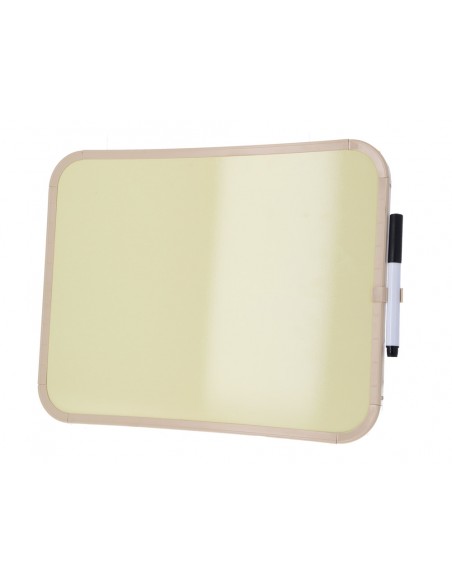 Pizarra blanca bi-office easy magnetica con rotulador color amarillo 279x355 mm