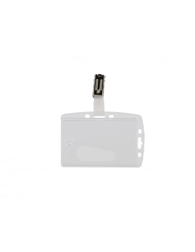 Identificador q-connect con pinza metalica uso vertical/horizontal 54x85 mm