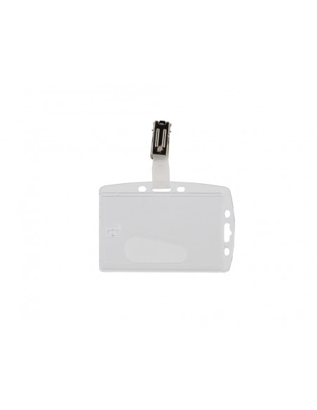 Identificador q-connect con pinza metalica uso vertical/horizontal 54x85 mm