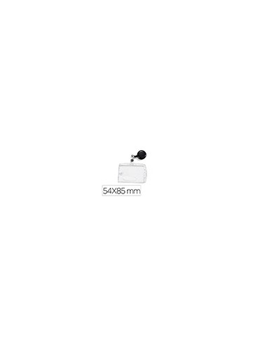 Identificador q-connect con cordon extensible uso vertical/horizontal 54x85 mm