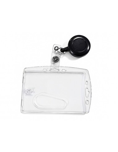 Identificador q-connect con cordon extensible uso vertical/horizontal 54x85 mm