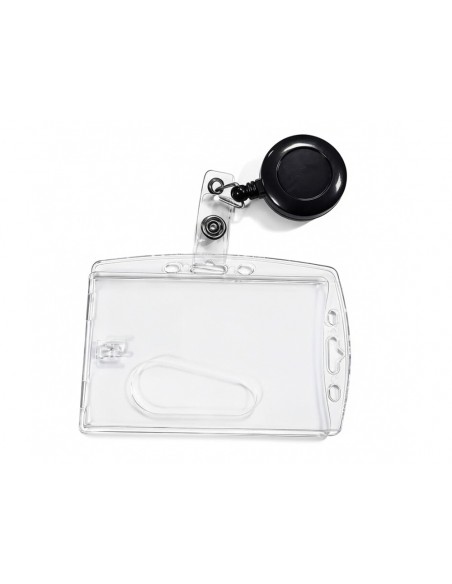 Identificador q-connect con cordon extensible uso vertical/horizontal 54x85 mm