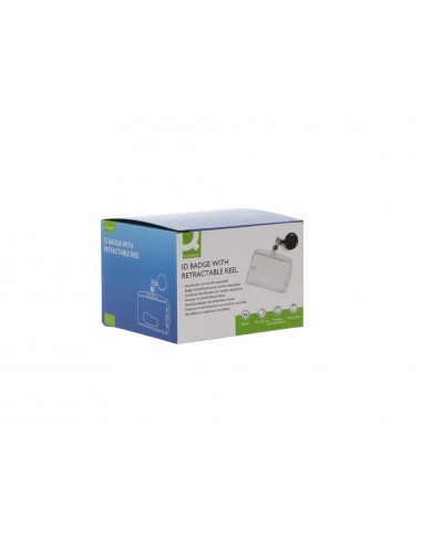 Identificador q-connect con cordon extensible uso vertical/horizontal 54x85 mm