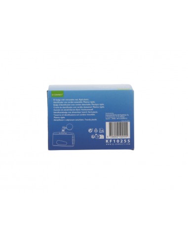 Identificador q-connect con cordon extensible uso vertical/horizontal 54x85 mm