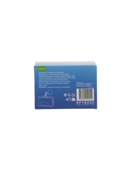 Identificador q-connect con cordon extensible uso vertical/horizontal 54x85 mm