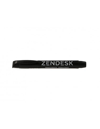 Rotulador zendesk marcador permanente negro punta redonda 5mm