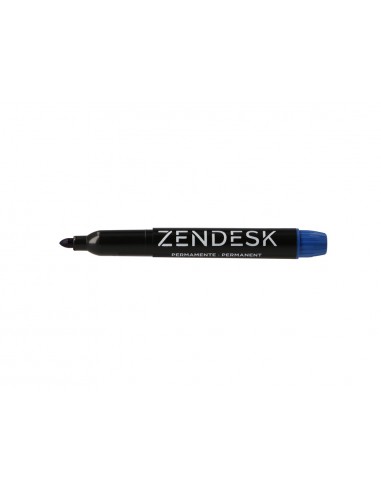 Rotulador zendesk marcador permanente azul punta redonda 5mm