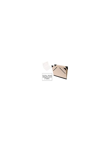 Carpeta dibujo canson brut 52x72 cm con gomas color gris