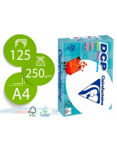 Papel fotocopiadora clairefontaine din a4 250 gramos paquete de 125 hojas