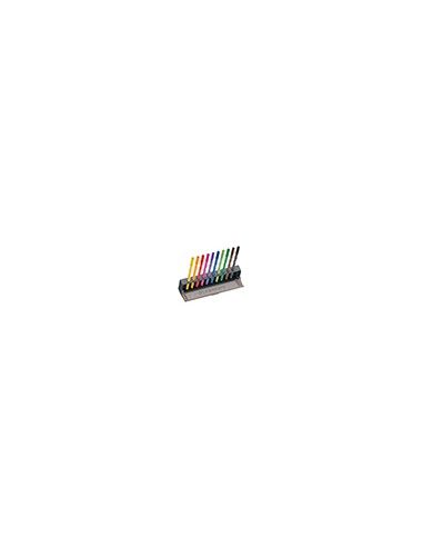 Rotulador stabilo acuarelable pen 68 estuche click set 10 unidades colores surtidos