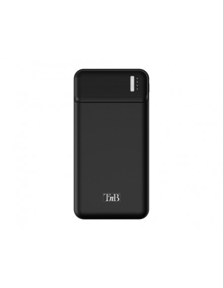 Bateria externa tnb 10000 mah micro usb + usb typo c color negro