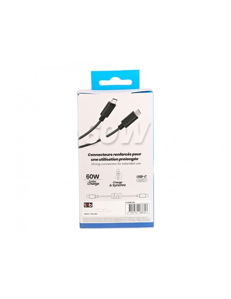 Cable tnb usb-c a usb-c longitud 1 m color negro