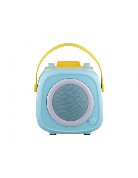 Karaoke tnb infantil 10 w bluetooth con luces led y 2 microfonos color azul Karaoke tnb infantil 10 w bluetooth con luces led y 2 microfonos color azul