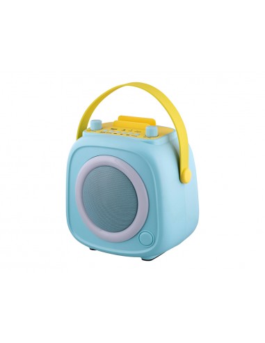 Karaoke tnb infantil 10 w bluetooth con luces led y 2 microfonos color azul