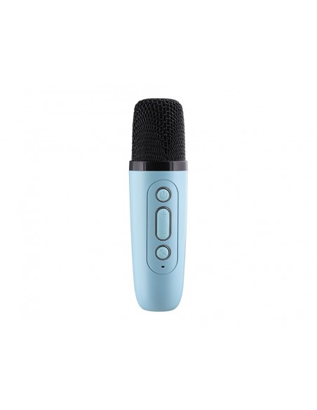 Karaoke tnb infantil 10 w bluetooth con luces led y 2 microfonos color azul Karaoke tnb infantil 10 w bluetooth con luces led y 2 microfonos color azul