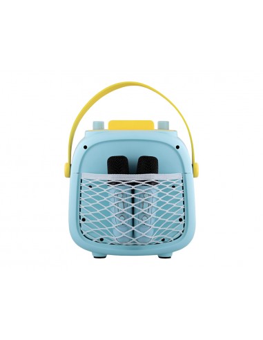 Karaoke tnb infantil 10 w bluetooth con luces led y 2 microfonos color azul