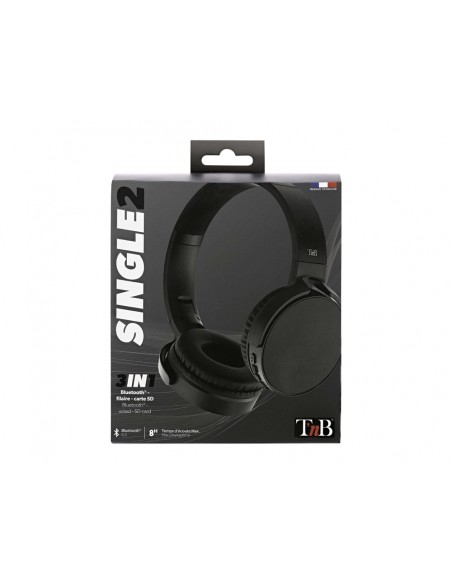 Auriculares tnb single2 diadema inalambrico bluetooth 5.0 color negro