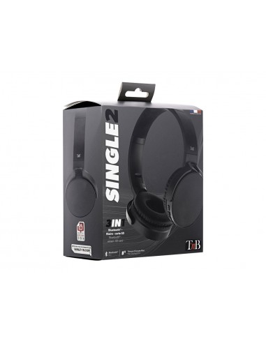 Auriculares tnb single2 diadema inalambrico bluetooth 5.0 color negro
