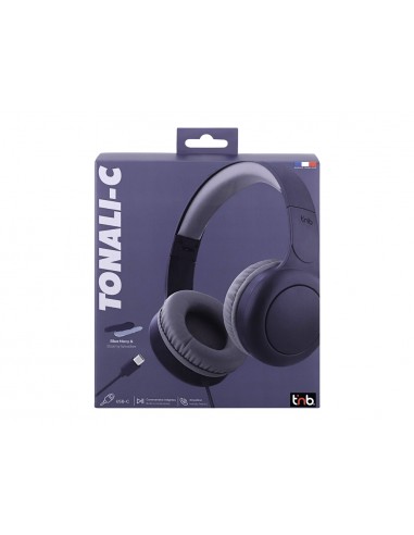 Auriculares tnb tonality supraaurales con cable usb-c color negro