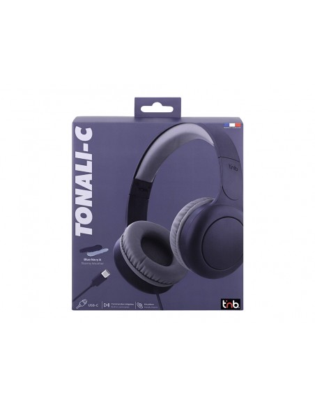 Auriculares tnb tonality supraaurales con cable usb-c color negro