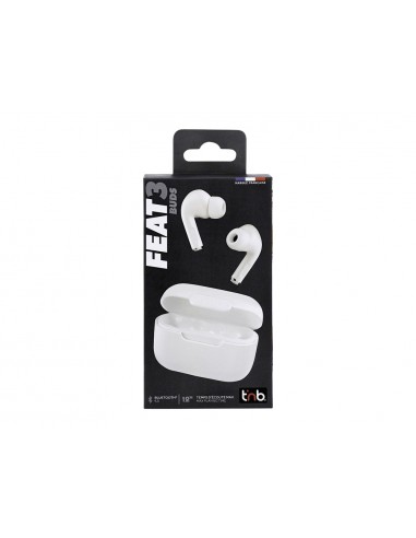 Auriculares tnb feat3 true wireless color blanco