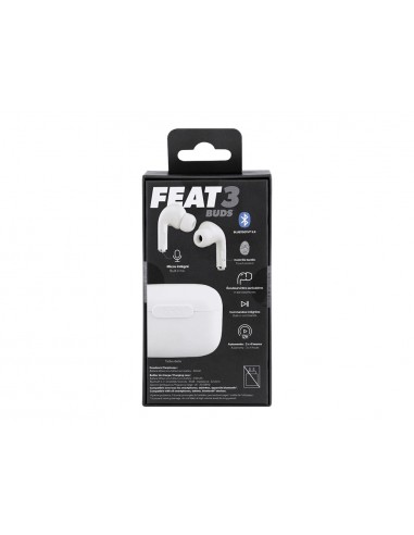 Auriculares tnb feat3 true wireless color blanco