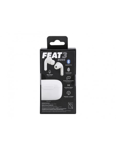 Auriculares tnb feat3 true wireless color blanco