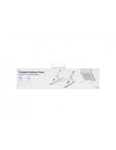 Soporte para portatil hasta 17/' tnb iclik plegable regulable 7 alturas aluminio