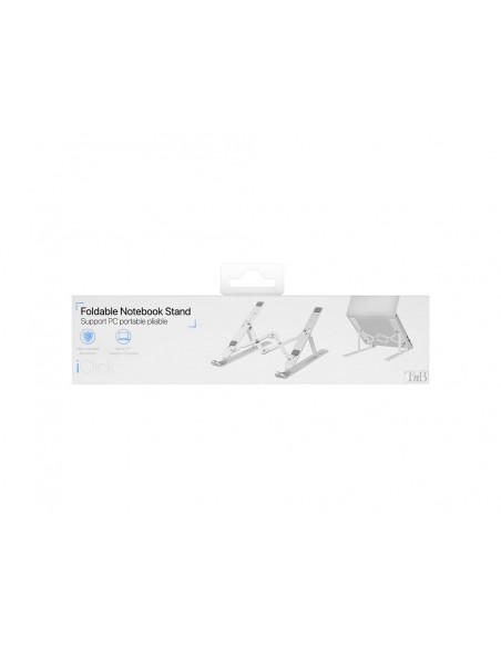 Soporte para portatil hasta 17/' tnb iclik plegable regulable 7 alturas aluminio Soporte para portatil hasta 17/' tnb iclik plegable regulable 7 alturas aluminio