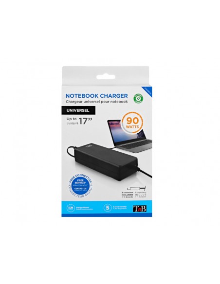 Cargador para portatil tnb usb-c 90w con 9 adaptadores