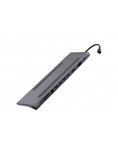 Hub tnb iclik 11 en 1 usb-c color aluminio