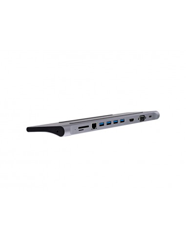 Hub tnb iclik 11 en 1 usb-c color aluminio