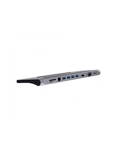 Hub tnb iclik 11 en 1 usb-c color aluminio