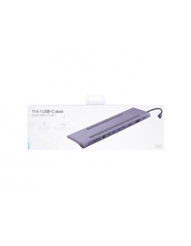 Hub tnb iclik 11 en 1 usb-c color aluminio