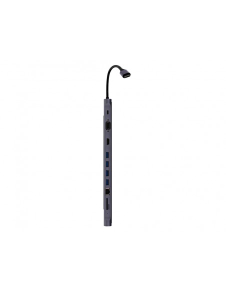 Hub tnb iclik 11 en 1 usb-c color aluminio