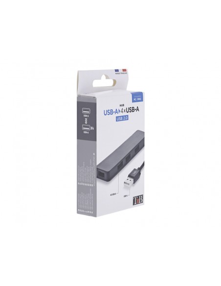 Hub tnb first 4 puertos usb -a 2.0 color negro