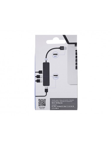 Hub tnb first 4 puertos usb -a 2.0 color negro