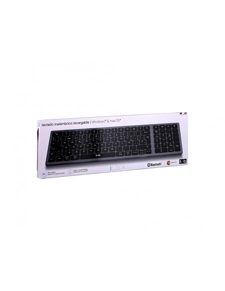 Teclado tnb iclik ultrafino inalambrico color gris Teclado tnb iclik ultrafino inalambrico color gris