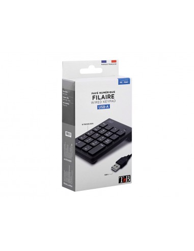 Teclado numerico tnb usb-a con cable color negro