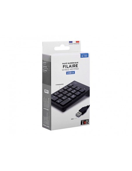 Teclado numerico tnb usb-a con cable color negro