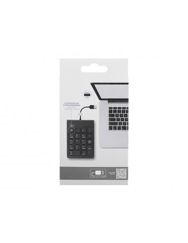 Teclado numerico tnb usb-a con cable color negro