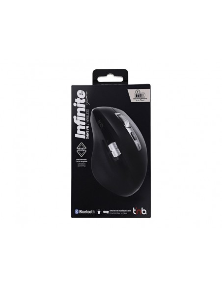 Raton tnb infinite iclik inalambrico doble rueda usb tipo-a 3200 dpi siete botones color negro Raton tnb infinite iclik inalambrico doble rueda usb tipo-a 3200 dpi siete botones color negro