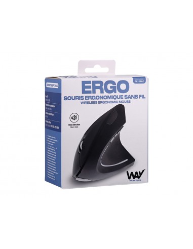 Raton tnb way inalambrico optico vertical 1600 dpi seis botones color negro